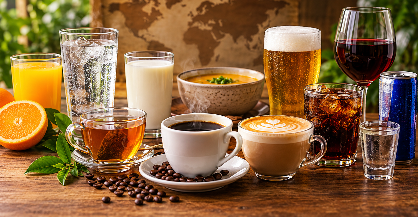 Café, chá, água e outras bebidas entre as mais consumidas do mundo