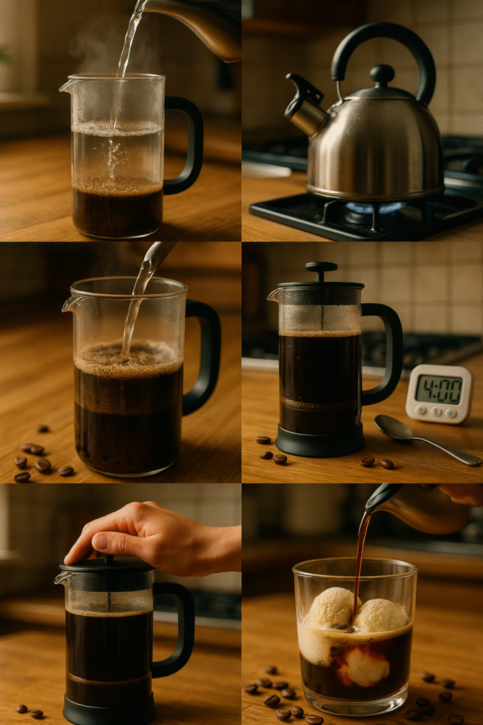 "[NOME RECEITA] [ingredientes principais] [método]"
Ex: "Affogato café sorvete baunilha shot espresso"
   "Milkshake café cremoso liquidificador receita"
