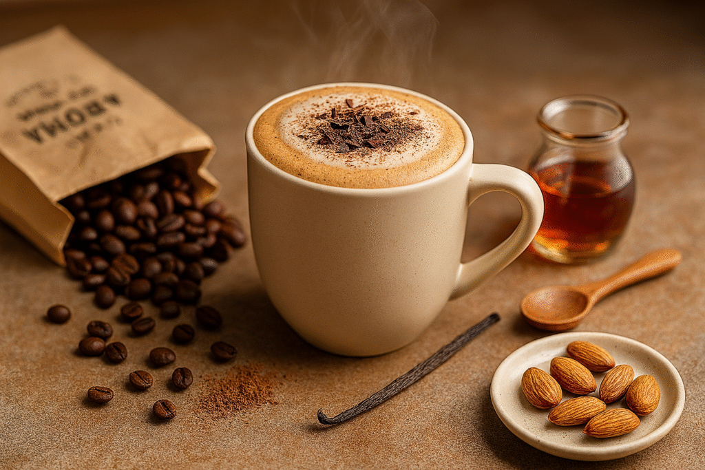 	Receita mocha vegano cremoso café chocolate leite vegetal